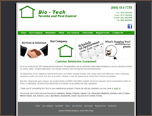 Tablet Screenshot of biotechpestcontrol.com